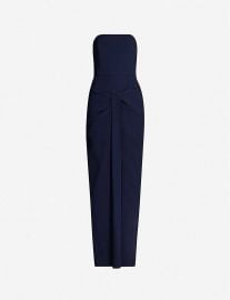 Monaco strapless crepe wide-leg jumpsuit at Selfridges